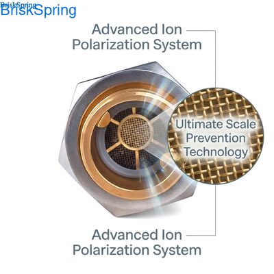 Upgraded Advanced Physical Ion Polarization System Rust Proof SUS304 Stainless Steel Water Descaler for Whole House
