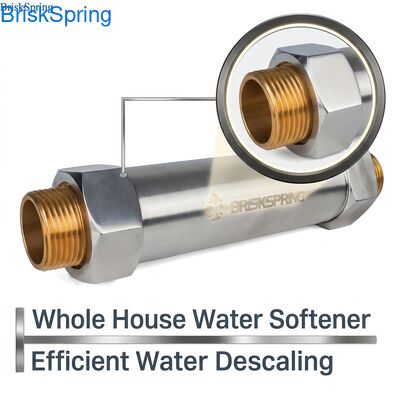 1" Water Descaler for Whole House, 1-2 Tons/Hour Flow, SS304 Material