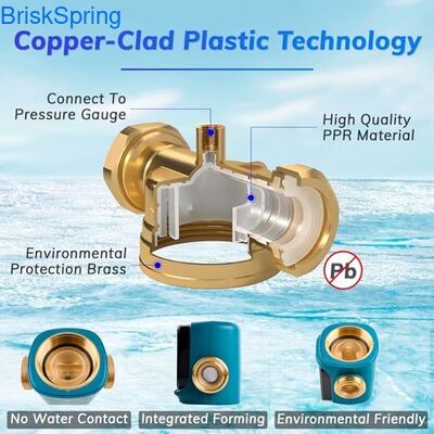 Reusable 40/300 Micron Heavy Duty Spin Down Sediment Filter for Whole House Water Filtration