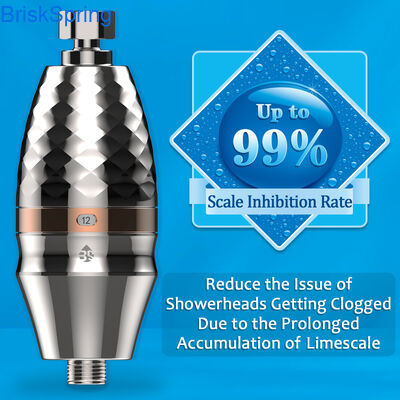 High Flow Rate Shower Filter with Multi-Stage Filtration and Vitamin C Infusion for Hard Water
