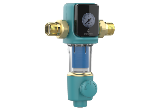 22 GPM Spin Down Sediment Filter with 40μm Filtration and Automatic Backwash for Whole House Water Pre Filtration