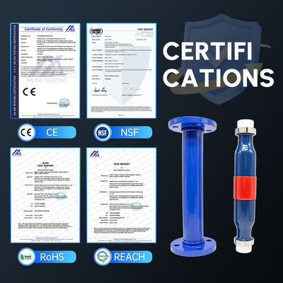 G400 DN40 Flanged Commercial Water Descaler with Pure Physical Ion Polarization and SAAS/IPSE Multi-Alloy Chip