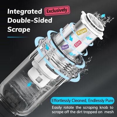 Fourth-Generation Manual Whole-House Water Pre-Filter with 40 μm Filtration Accuracy and Reusable Mesh Filtration