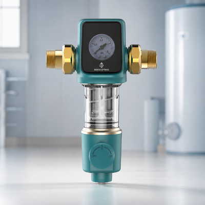 Tenth-Generation Whole-House Water Pre-Filter with 40 μm Filtration Accuracy, Water-Driven Scraping, and Reusable Mesh Filter