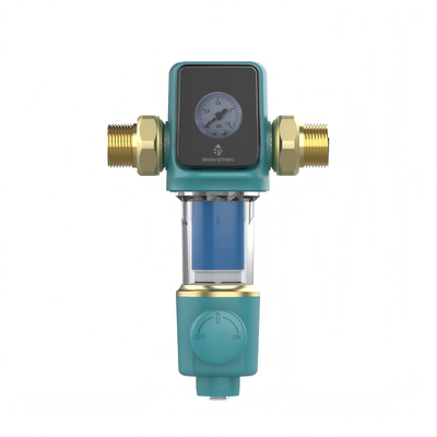 Whole House Spin Down Sediment Filter with Stacked Disc Filtration Technology, 22 GPM Flow Rate, and 40μm Filtration Precision