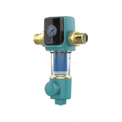 Whole House Spin Down Sediment Filter with Stacked Disc Filtration Technology, 22 GPM Flow Rate, and 40μm Filtration Precision