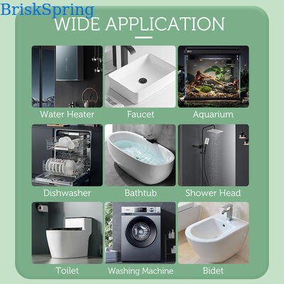 BriskSpring T5-M7-BS Commercial Water Scale Inhibitor with 40 Micron SUS316 Mesh, Replaceable Cartridge, and 30 L/min Flow Rate