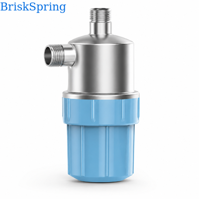 BriskSpring T5-M7-BS Commercial Water Scale Inhibitor with 40 Micron SUS316 Mesh, Replaceable Cartridge, and 30 L/min Flow Rate