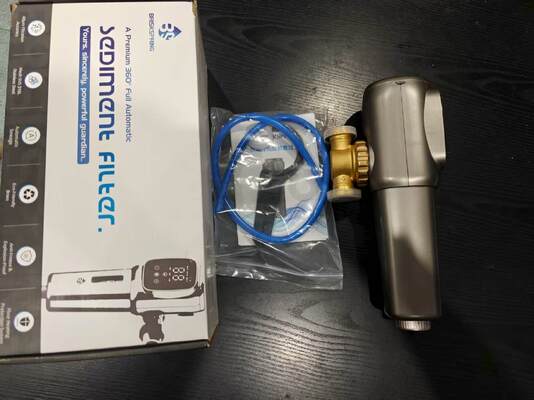 Fully Automatic Whole House Water Pre Filter with 40 Micron Precision Filtration and SUS 316L Stainless Steel Mesh