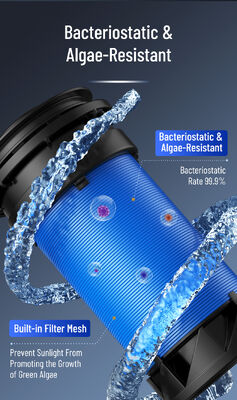 BriskSpring HZ-D 40 Micron Whole House Sediment Pre Filter with 7 T/H Flow and 360 Degree Swivel Installation