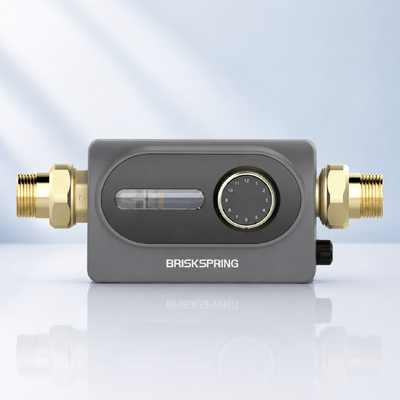 BriskSpring HZ-D 40 Micron Whole House Sediment Pre Filter with 7 T/H Flow and 360 Degree Swivel Installation