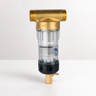 Whole House Spin Down Sediment Water Pre Filter with 40 Micron Filtration Reusable Design and Food Grade SS316L Mesh