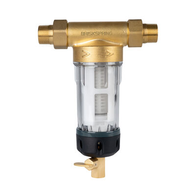 Whole House Spin Down Sediment Water Pre Filter with 40 Micron Filtration Reusable Design and Food Grade SS316L Mesh