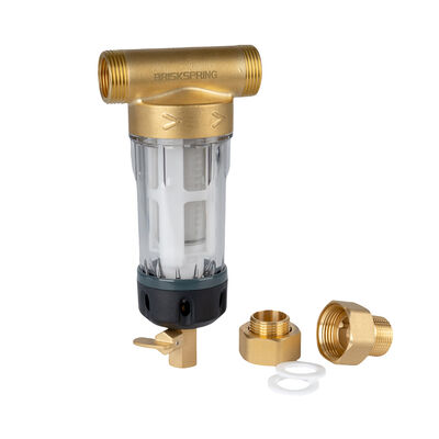 Whole House Spin Down Sediment Water Pre Filter with 40 Micron Filtration Reusable Design and Food Grade SS316L Mesh