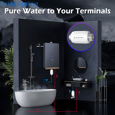 Salt-Free Compact Inline Water Descaler with High Efficiency Limescale Prevention for Home Use