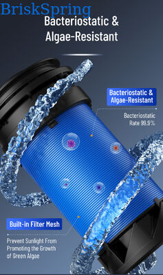 HZ-A Horizontal Whole House Water Pre Filter 40 Micron Manual Flush Sediment Filter
