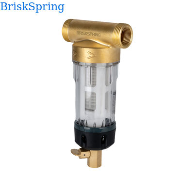Whole House Spin Down Sediment Water Pre Filter with 40 Micron Filtration Reusable Design and Food Grade SS316L Mesh