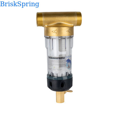 Whole House Spin Down Sediment Water Pre Filter with 40 Micron Filtration Reusable Design and Food Grade SS316L Mesh