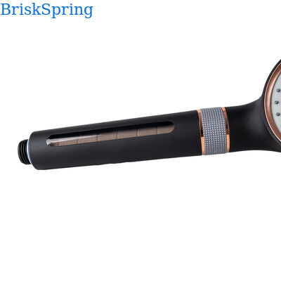 Black Rose Gold Micro Nano Bubble Shower Head 3 Spray Modes Water Saving Handheld Shower
