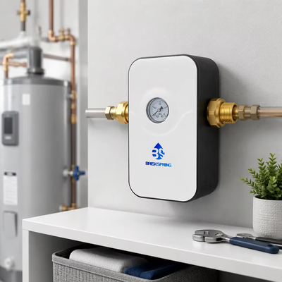 BriskSpring 5T/H Flow Rate Whole House Water Descaler with H59-1 Brass Material and NSF Certification