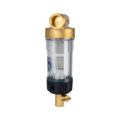 Whole House Spin Down Sediment Filter with 40 Micron Filtration, Reusable Design, and Food Grade SS316L Mesh