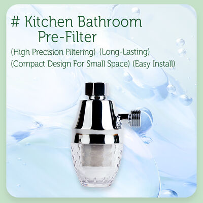 Water Heater Scale Inhibitor with 30 Tons Filtration Capacity and 40-50 Microns Accuracy for Salt-Free Hard Water Protection