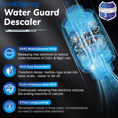 Compact Salt-Free Inline Water Descaler 1/2 Inch Threaded Scale Inhibitor for Home Water Systems