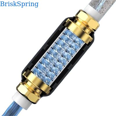 Salt-Free Water Descaler with No Electricity Ion Polarization Technology, Whole House Water Scale Inhibitor for Municipal Tap Water