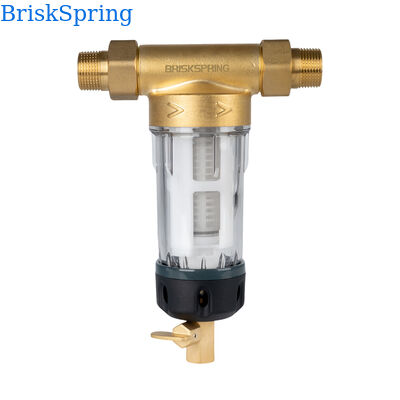 40 Micron Filtration Water Pre Filter with Food Grade SS316L Mesh and Reusable Design Spin Down Sediment Filter