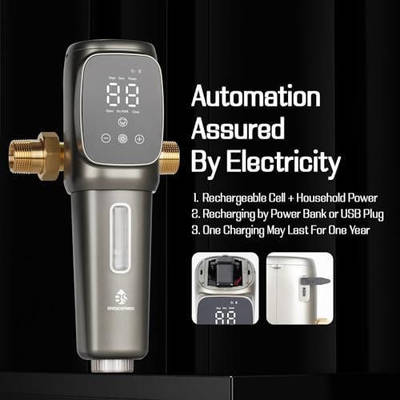 NSF Certified Automatic Spin Down Filter with 360° Rotatable Connector and 900 psi Pressure Resistance