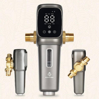 40-300μm Filter Rating 6T/H Flow Rate 360° Rotatable Connector Automatic Sediment Water Pre Filter