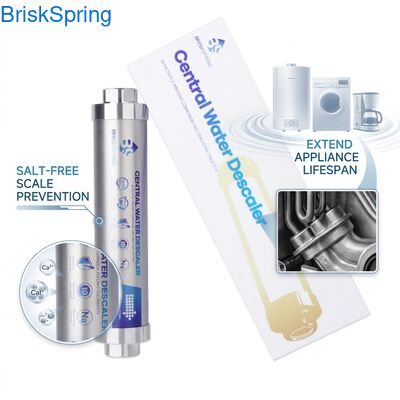 Salt-Free Water Descaler System: Stop Hard Water Scale, Extend Appliance Lifespan & Improve Water Efficiency (No Chemicals Needed)